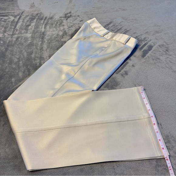 BCBGMAXAZRIA Women’s Acetate Satin Pleated Wide Leg Exclusive Of Trim Pants - Picture 7 of 9